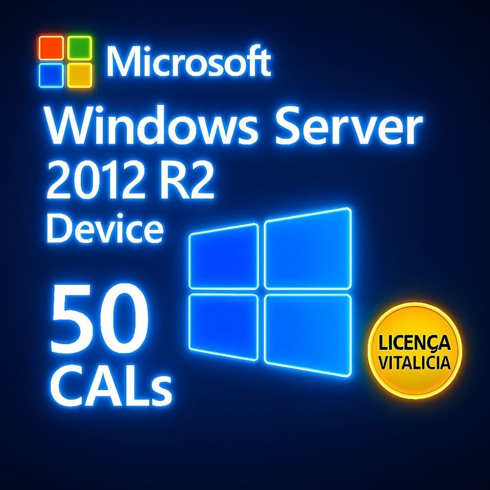 50 Device CALs Windows Server 2012 - Licença Digital - ESD
