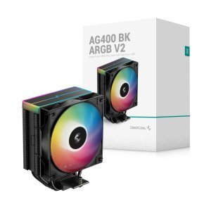 AIR COOLER 120MM DEEPCOOL AG400 ARGB V2, BLACK - R-AG400-BKAMMN-GJD - Imagem 3