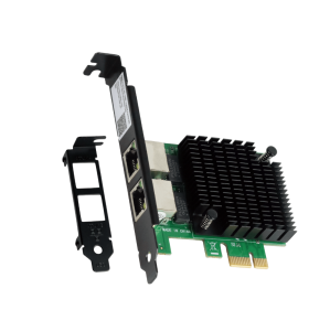 PLACA DE REDE PCYES PCIE LC1000-2P, RJ45, 10/100/1000MPBS - LC1000-2P
