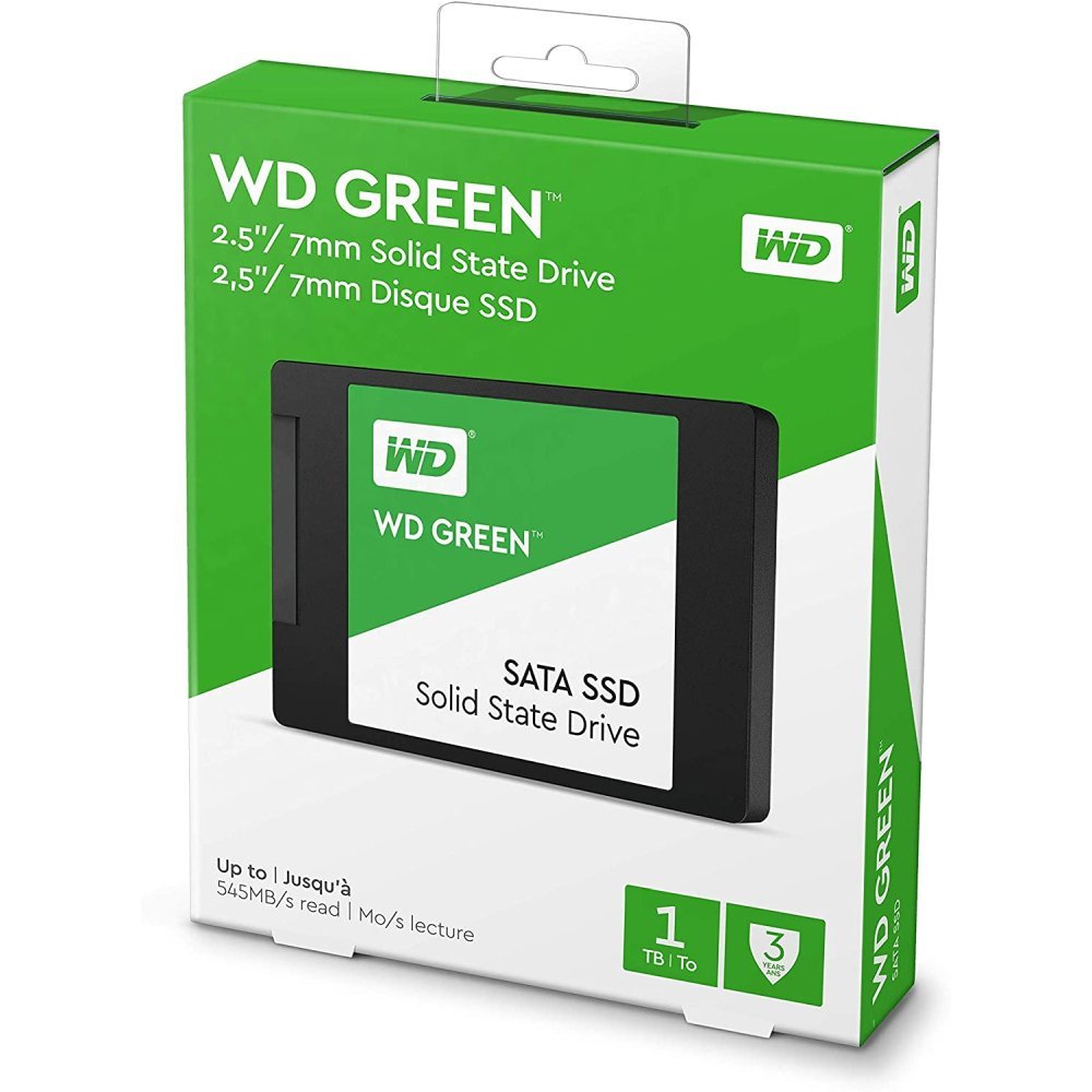SSD 480GB WD GREEN, 2.5', SATA III 6GB/S, LEIT 545MB/S, GRAV 430MB/S - WDS480G3G0A