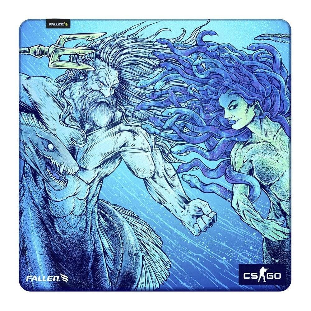 Mousepad Fortrek Speed Large Preto/Azul - MPG102