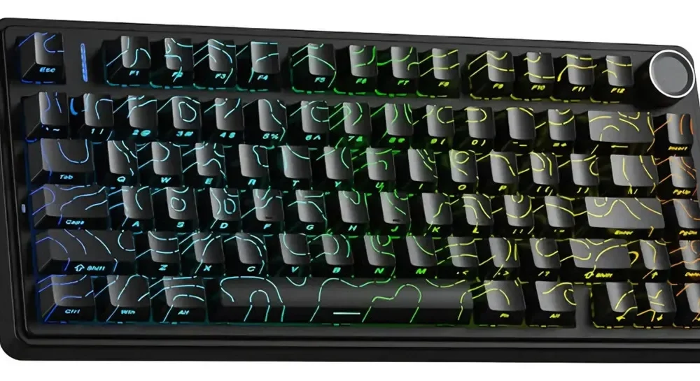 Teclado Mecânico Redragon Horus Mini RGB Preto Switch Brown - K632-RGB-(PT-BROWN)