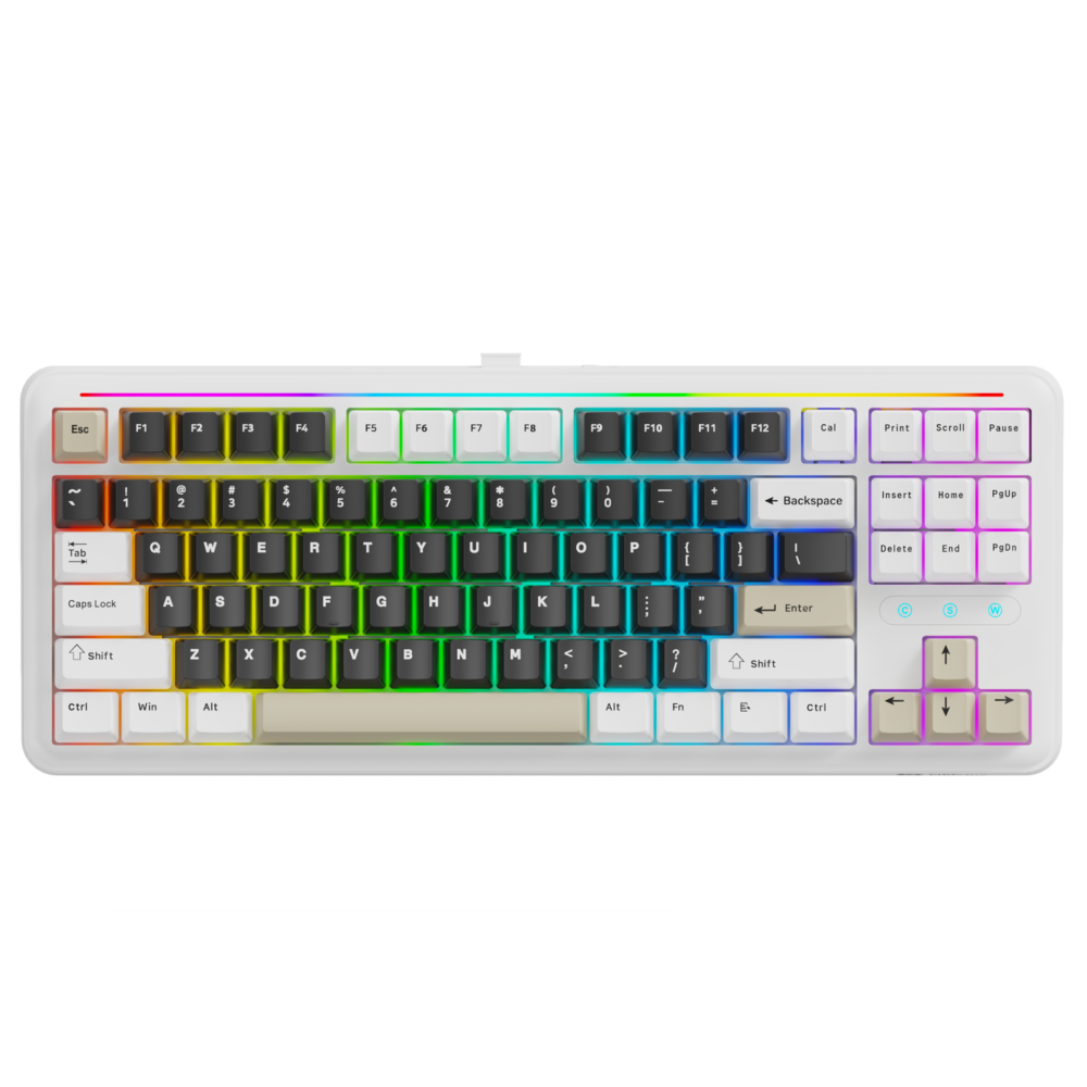 Teclado Mecânico Redragon Gamer Kumara Elite Rainbow Preto Switch Brown Wireless - K552-KRS (PT-BROWN)