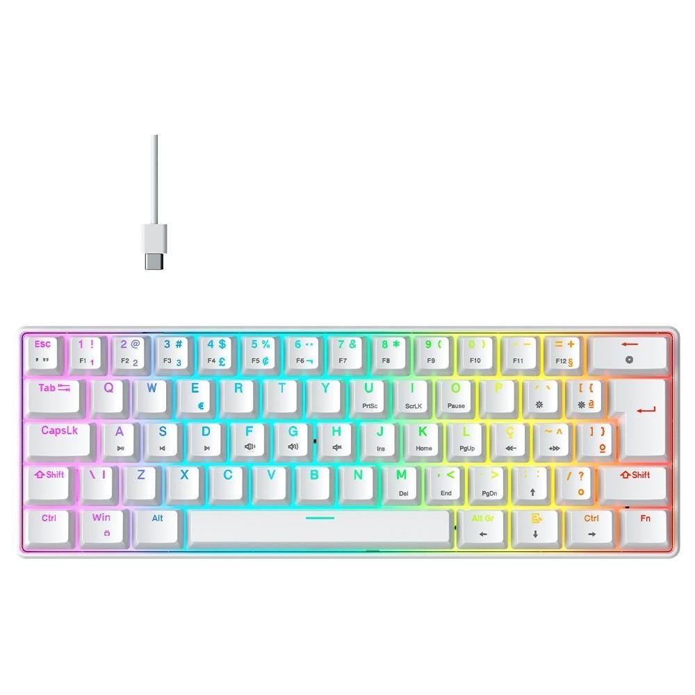 Teclado Magnético Redragon Gamer Kumara Pro RGB Switch Red - K552RGB-PRO (PT-RED)